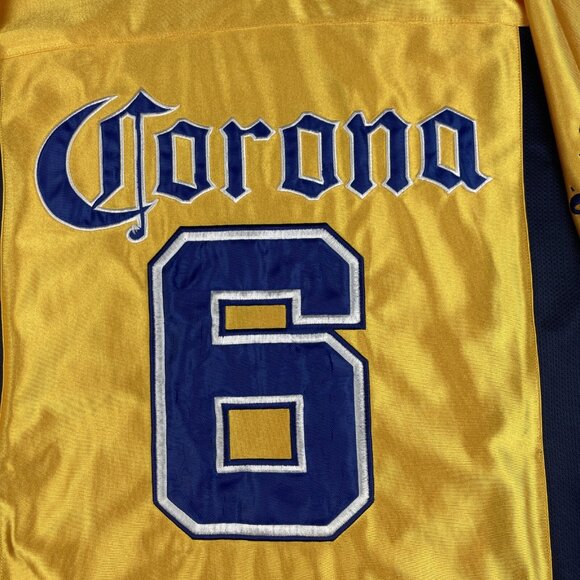 Vintage Calhoun Sportswear Football Corona Beer Bottle #6Mexico Beach T Shirt L - Picture 6 of 16
